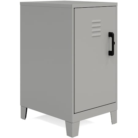Nusparc Personal Locker, 2 Shelves, 27.5" x 14.2" x 18", Silver NPRSL218ZZSR